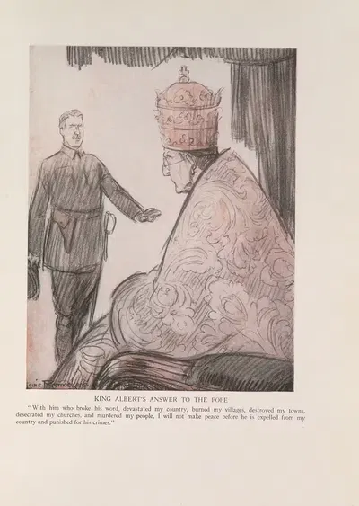 Ответ короля Альберта Папе by Луи Раемекерс, 1916-1917 — digital art print download