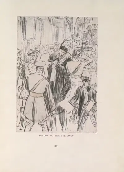 Лондон — у Сэвоя by Луи Раемекерс, 1916-1917 — digital art print download