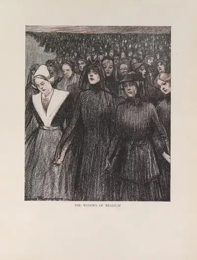 Вдовы Бельгии by Луи Раемекерс, 1916-1917 — digital art print download