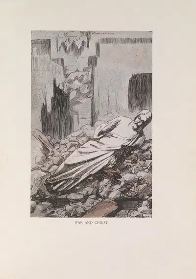 Война и Христос by Луи Раемекерс, 1916-1917 — digital art print download