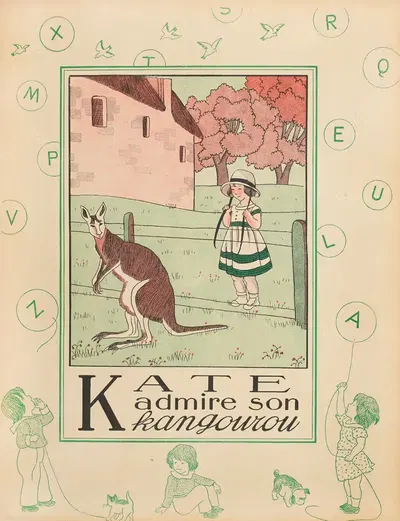 Алфавит в картинках, пл. 12 by Мари-Мадлен Франк-Нохен, 1933 — digital art print download