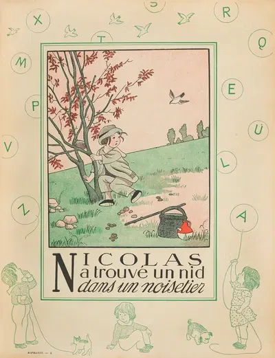 Алфавит в картинках by Мари-Мадлен Франк-Нохен, 1933 — digital art print download