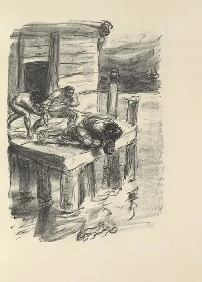 Ледерстумпф-рассказы Pl.11 by Макс Слевогт, 1914 — digital art print download