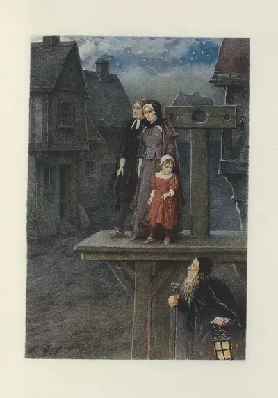 На эшафоте в полночь by Джордж Генри Ботон, 1908 — digital art print download