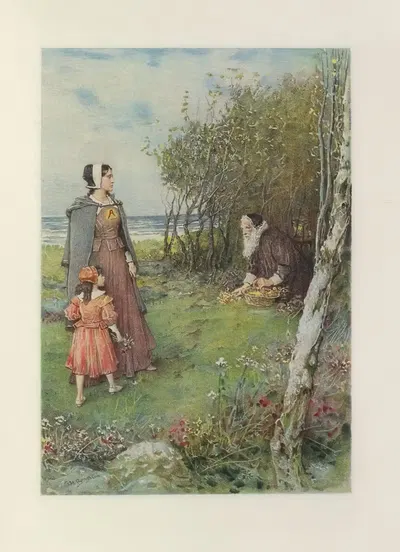 Хестер и Чиллингворт by Джордж Генри Ботон, 1908 — digital art print download