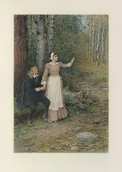 Хестер выбрасывает Алую букву by Джордж Генри Ботон, 1908 — digital art print download