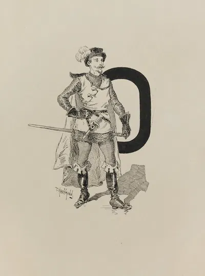 П by Поль-Адольф Кауфман, 1882-1883 — digital art print download