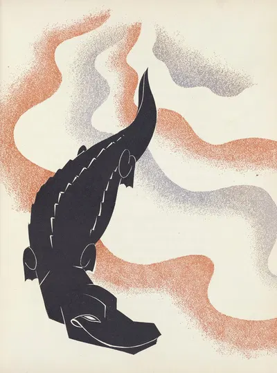 Почему никто никогда не несет аллигатора к воде by Пьер Пансар, 1929 — digital art print download