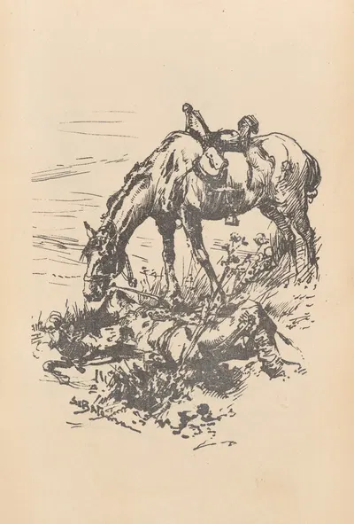 Конь над телом всадника by Станислав Батowski-Качор, 1896 — digital art print download