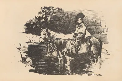 Popas by Stanisław Batowski-Kaczor, 1896 — digital art print download