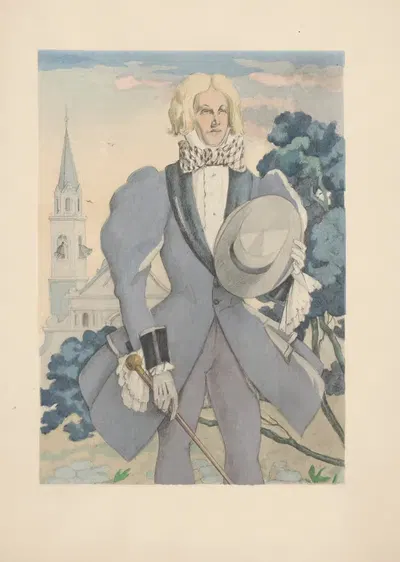 Поэзии. Т. 1, Сказки Испании и Италии Pl.12 by Умберто Брунеллески, 1948 — digital art print download