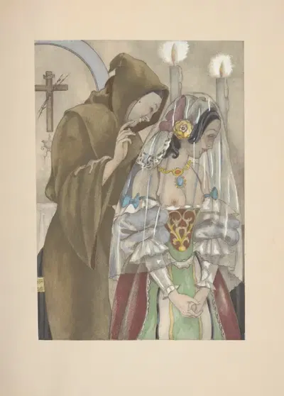 Поэзии. Том 2, Спектакль в кресле Pl.04 by Умберто Брунеллески, 1948 — digital art print download