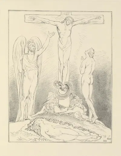 William Blake; etchings from his works Pl.10 by William Bell Scott, 1878 — digital art print download