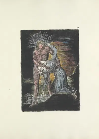 Milton, a poem in 2 books Pl.41 by William Blake — digital art print download