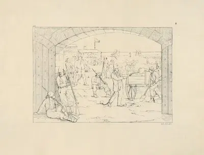 Жертвы дворецкого Форта Святого Филиппа by Адальберт Джон Вольк, 1861–1863 — digital art print download