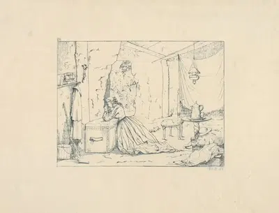 Жизнь в пещерах в Виксберге во время осады by Адальберт Джон Вольк, 1861–1863 — digital art print download
