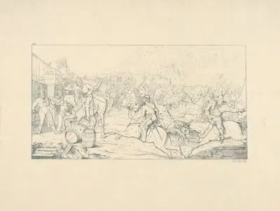 Набег генерала Стюарта на Белый дом by Адальберт Джон Вольк, 1861–1863 — digital art print download