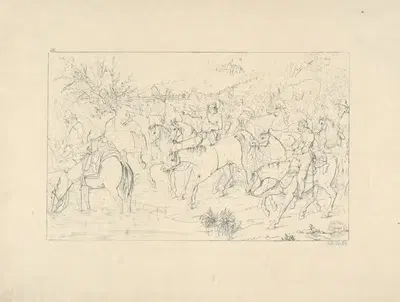 Возвращение генерала Стюарта из Пенсильвании by Адальберт Джон Вольк, 1861–1863 — digital art print download