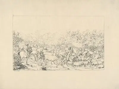 Возвращение рейдеров из Пенсильвании by Адальберт Джон Вольк, 1861–1863 — digital art print download