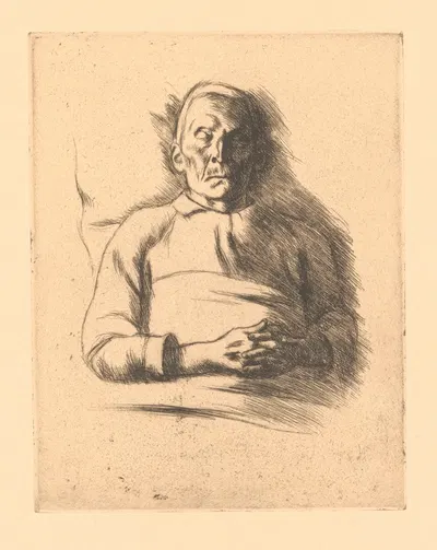 Portrait of the father of the artist by Albert Van Dyck, 1934 — digital art print download