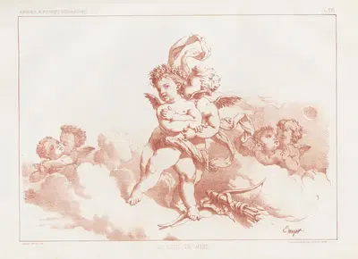 Amours et figures; décoratives arts industriels Pl.20 by E. Meyer, 1890 — digital art print download