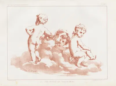 Amours et figures; décoratives arts industriels Pl.22 by E. Meyer, 1890 — digital art print download