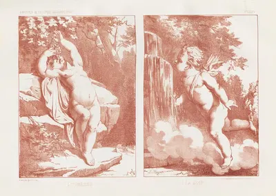 Amours et figures; décoratives arts industriels Pl.24 by E. Meyer, 1890 — digital art print download