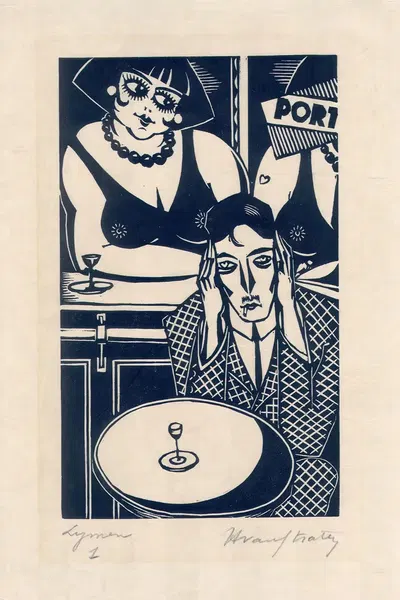 Laarmans op café bij Jeanne by Henri Van Straten, 1932 — digital art print download
