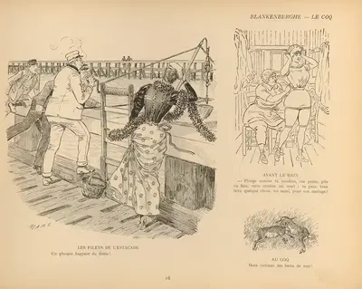 Croquis de plage Pl.16 by Марс (Морис Бонвуа), 1890 — digital art print download
