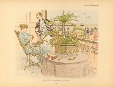 Эскиз пляжа, пл. 21 by Марс (Морис Бонвуа), 1890 — digital art print download