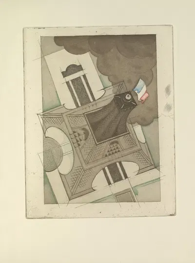 Шарль Мартен – Эйфелева башня by Поль Валери, 1927 — digital art print download