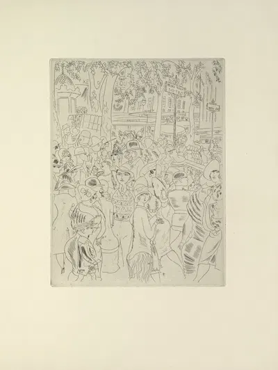 Шас Лаборд – Бульвар Капуцинов by Поль Валери, 1927 — digital art print download