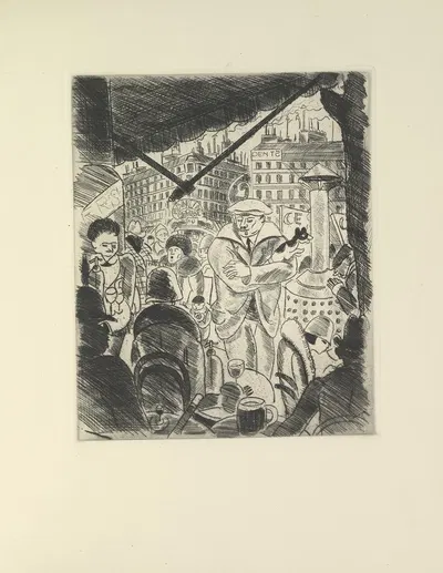 Фальке – На террасе by Поль Валери, 1927 — digital art print download