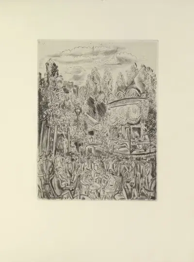 Эрмин Дэвид – Праздник на Монмартре by Поль Валери, 1927 — digital art print download