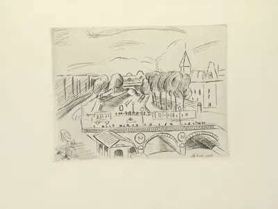 Матис – Мост Сен-Мишель by Поль Валери, 1927 — digital art print download