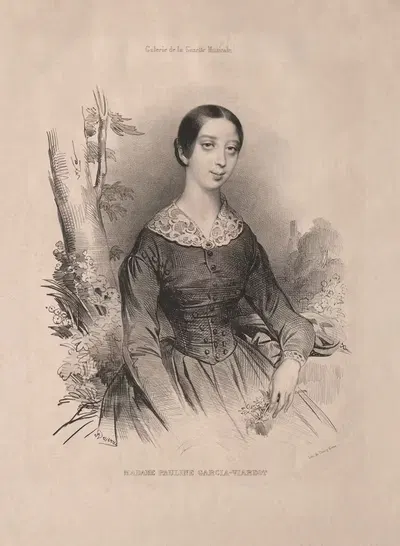Madame Pauline Garcia-Viardot by Achille Devéria, 1840 — digital art print download