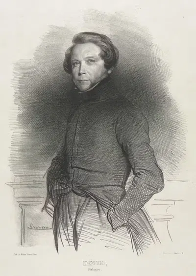 Pierre Jean David, called David d'Angers by Achille Devéria — digital art print download