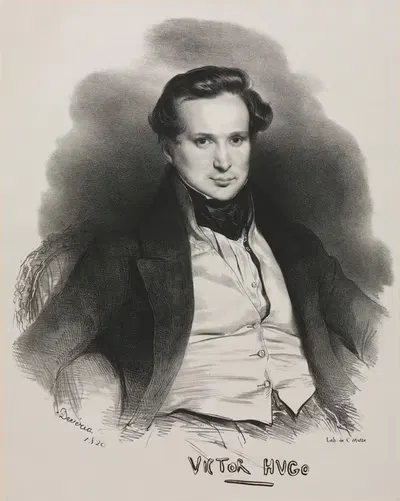 Victor Hugo by Achille Devéria, 1829 — digital art print download