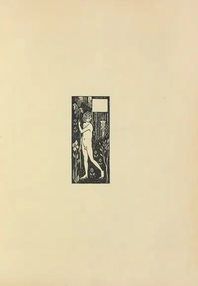 Виньетка из 'Смерти Артура' by Обри Винсент Бирдсли, 1897 — digital art print download