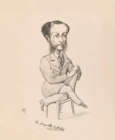 Эрнест Боскильон де Женлис by Жозеф Моллар, 1869 — digital art print download