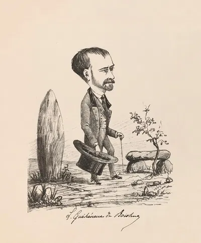 Леон Гюэнек де Буаю by Жозеф Моллар, 1869 — digital art print download