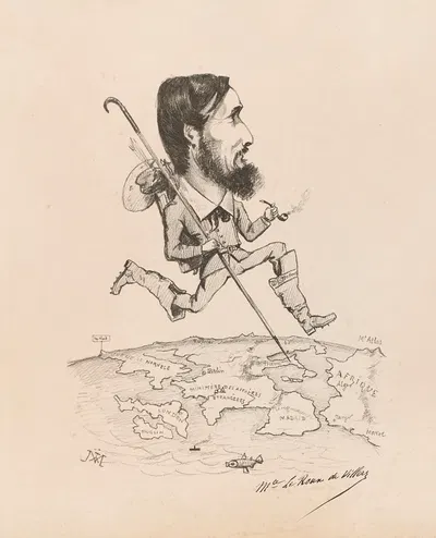 Maurice Le Roux de Villers by Joseph Mollard, 1869 — digital art print download
