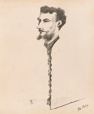 Ильдефонс Пличон by Жозеф Моллар, 1869 — digital art print download