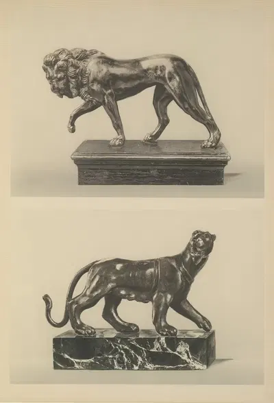 A Lion; A Lioness – Italian; First Half Of XVI Century by Wilhelm von Bode, 1910 — digital art print download