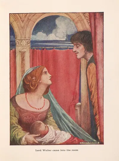 Гризельда; лорд Уолтер вошел в комнату by Уильям Хит Робинсон, 1906 — digital art print download