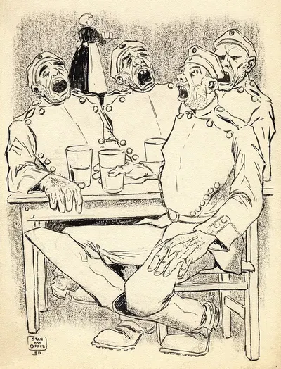 Heil Dir im Siegeskranz by Constant van Offel, 1914 — digital art print download