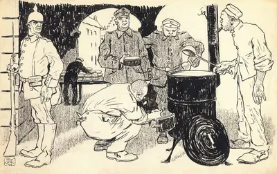 Keuken op de Grote Markt van Brussel by Constant van Offel, 1914 — digital art print download