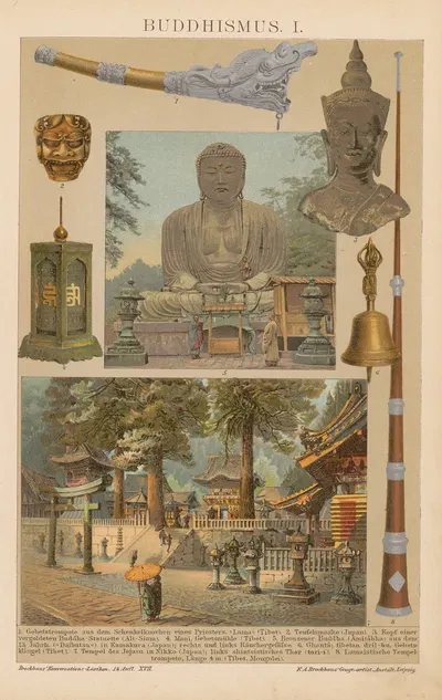 Буддизм by Ф.А. Брокгауз, 1897 — digital art print download
