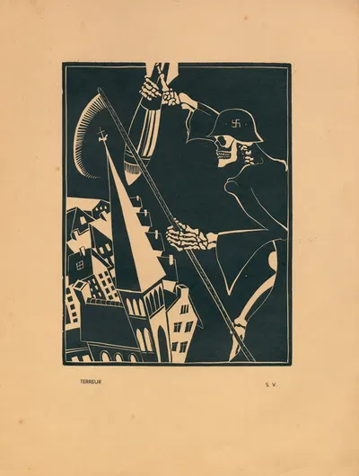 Terreur by Jean B. Vansteyvoort, 1950 — digital art print download