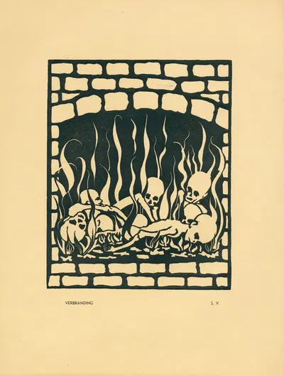 Сожжение by Жан Б. Ванстейворт, 1950 — digital art print download